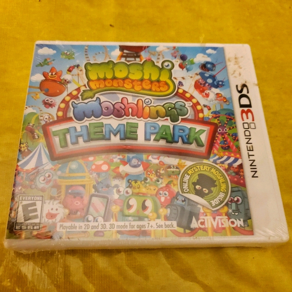 NINTENDO 3DS NEW SEALED MOSHI MOSHLINGS THEME PARK